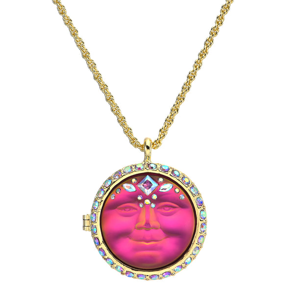 【PondPhuwin】MYSTIC LOCKET Mystic Empress 25mm Seaview Moon Love Never Dies Locket Necklace