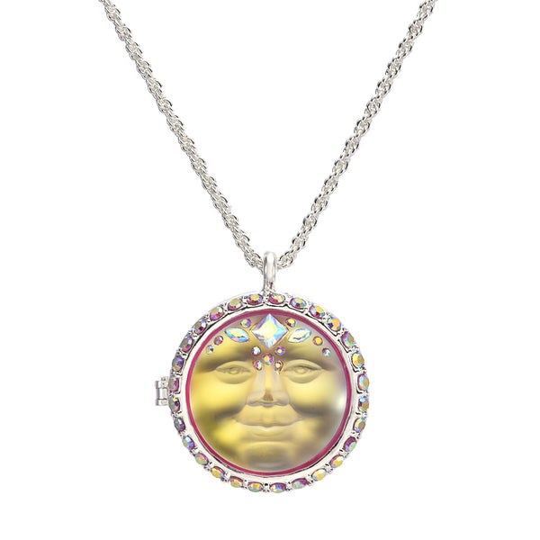 【PondPhuwin】MYSTIC LOCKET Mystic Empress 25mm Seaview Moon Love Never Dies Locket Necklace