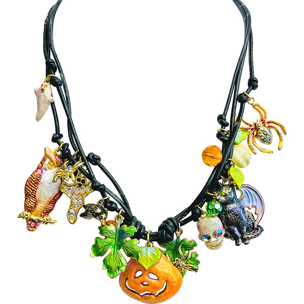 Orecchini A Leva Kirks Folly Arlecchino Halloween Zucca, Cristallo, Colore Argento