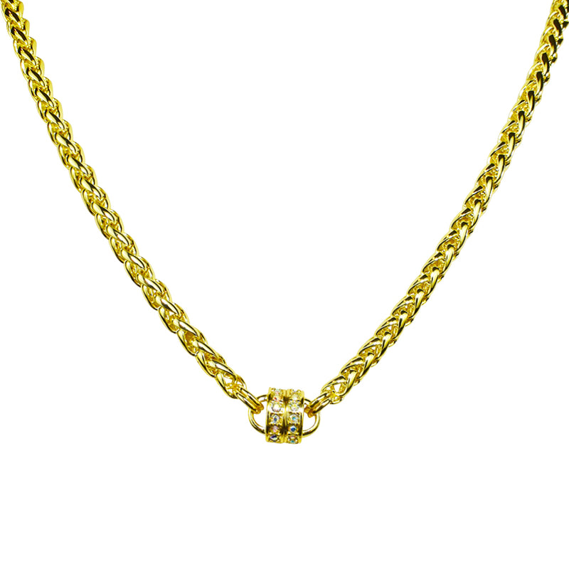 Magic Weave 30" Chain Magnetic Interchangeable Necklace (Goldtone)