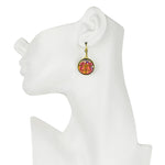Goddess Mystic Seaview Moon 18mm Leverback Earrings (Goldtone/Mystic Iridis Moon)