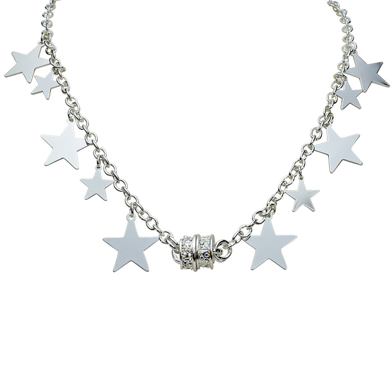 Starry Night Magnetic Interchangeable Necklace (Sterling Silvertone)