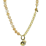 Dreamer 10mm Mother Of Pearl Add A Charm Necklace (Goldtone/Mother Of Pearl)