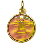 Empress Mystic 25mm Seaview Moon Open Ring Charm (Goldtone/Mystic Iridis)
