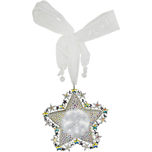 【WEBSTER】 【純銀 / ガラス】ティーセンター 15cm スターリング Goddess Seaview Star Rider Ornament (Sterling Silvertone) – Kirks