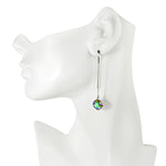 Mystic Magic Threader Earrings (Silvertone/Mystic Green)