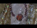 Mystic Goddess Seaview Moon Beaded Magnetic Bracelet (Sterling Silvertone/Large)