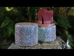 5pc Fairyland Crystal Make Up Brushes & Holder (Pink/Crystal AB)