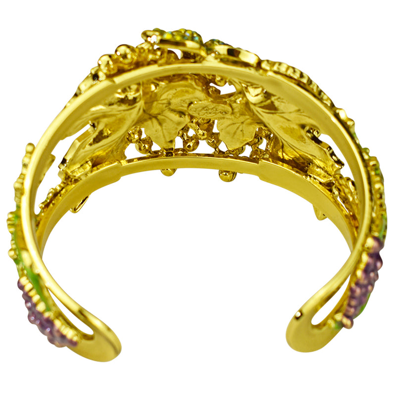 Vineyard Goddess Cuff Bracelet (Goldtone)