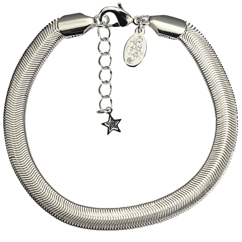 Sheer Elegance Serpentine Bracelet (Sterling Silvertone)