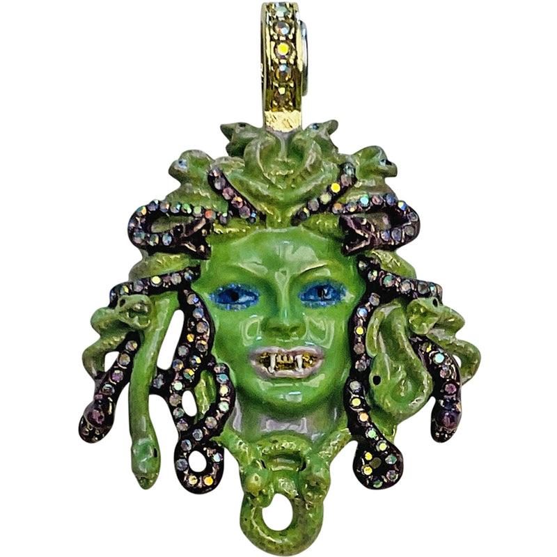 "One Of A Kind" Crystal Medusa Vampire Magnetic Enhancer (Goldtone)