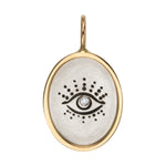 Heather B. Moore Evil Eye Oval Charm