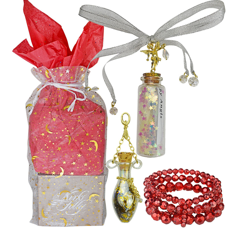 Angel Wishes Holiday 6pc Treasure Bag (Goldtone)