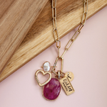 Heather B. Moore Gold Single Initial Round Charm