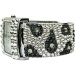 Jungle Goddess Cuff Bracelet Watch (Silvertone)