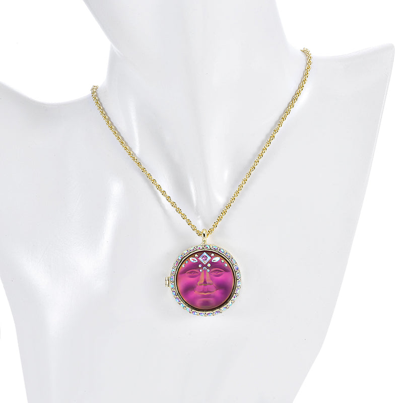Mystic Empress 25mm Seaview Moon Love Never Dies Locket Necklace