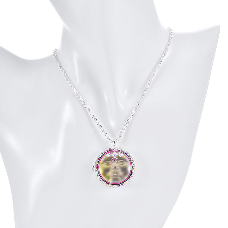 Mystic Empress 25mm Seaview Moon Love Never Dies Locket Necklace