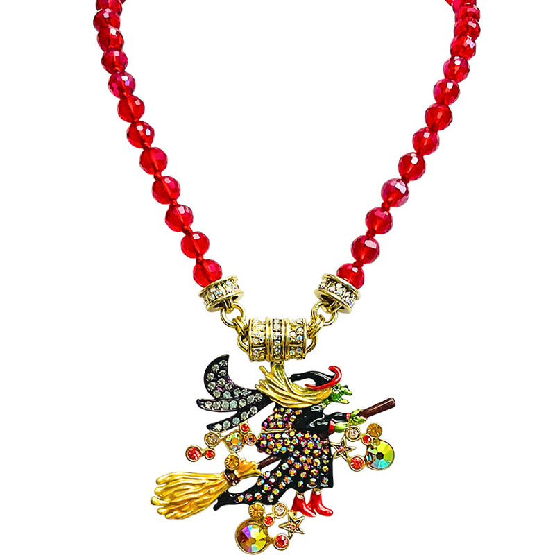 Witches Brew Magnetic Enhancer With Beaded Necklace (Goldtone)