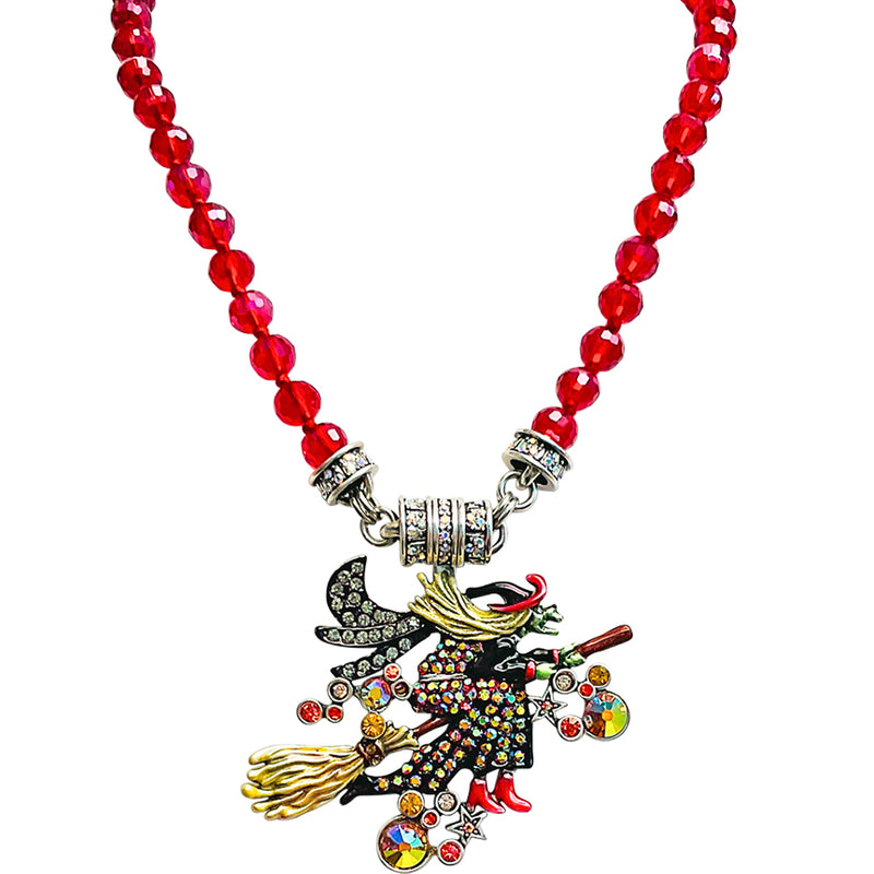 Witches Brew Magnetic Enhancer With Beaded Necklace (Silvertone)