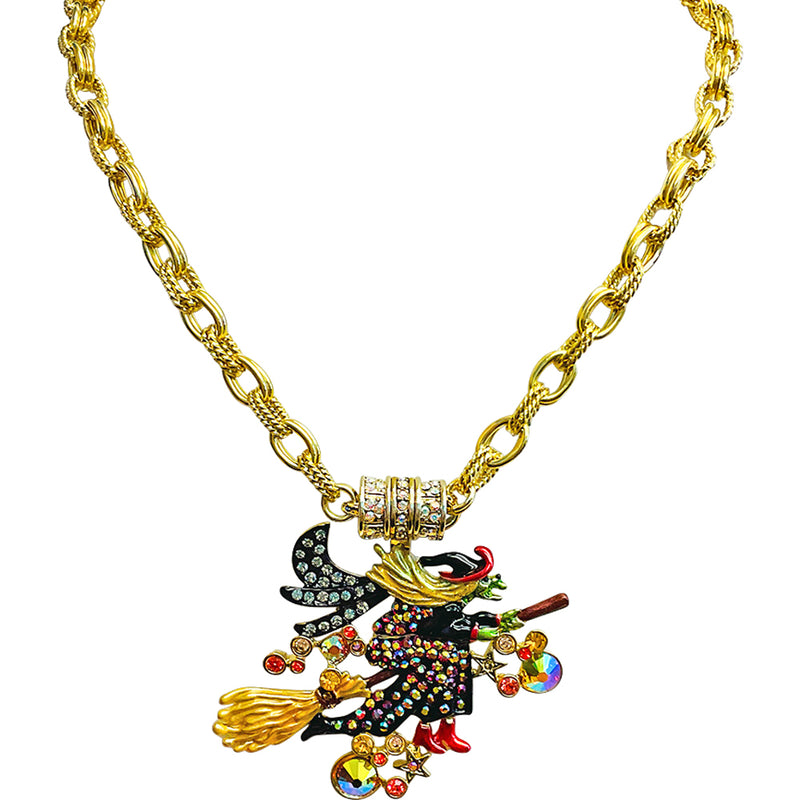 Witches Brew Magnetic Enhancer With Chain Necklace (Goldtone)
