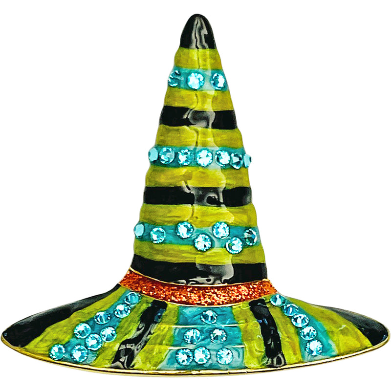 "One Of A Kind" Esmarelda Witch Hat Pin (Silvertone)