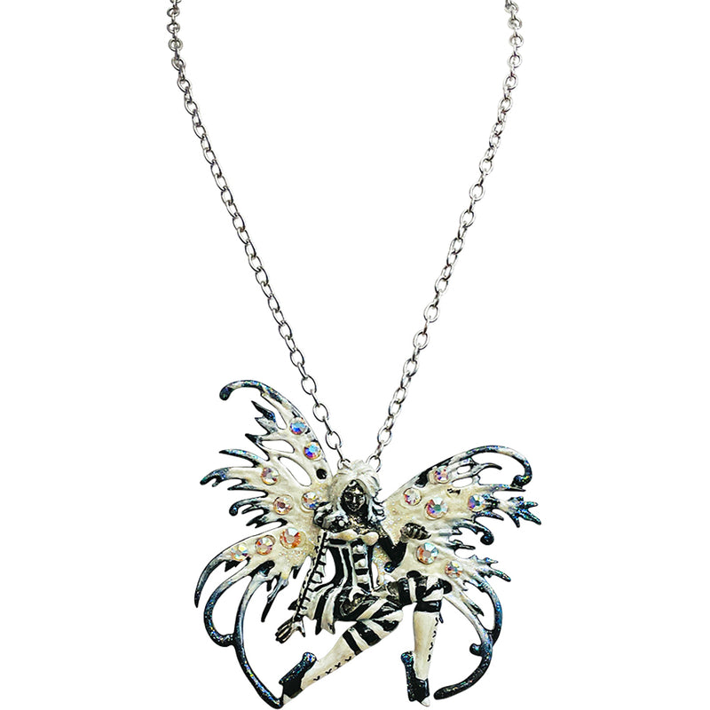 "One Of A Kind" Practical Magic Witch Pin Pendant With Chain Necklace (Silvertone)