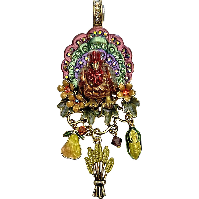 "One Of A Kind" Turkey Time Magnetic Enhancer (Goldtone)