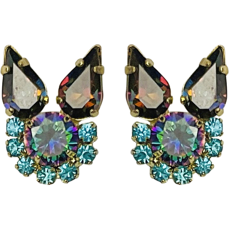 "One Of A Kind" Gone Batty Pierced Earrings (Goldtone)