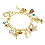 A Bell Rings And an Angel Gets Its Wings Charm Bracelet (Goldtone)