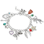 A Bell Rings And an Angel Gets Its Wings Charm Bracelet (Sterling Silvertone)