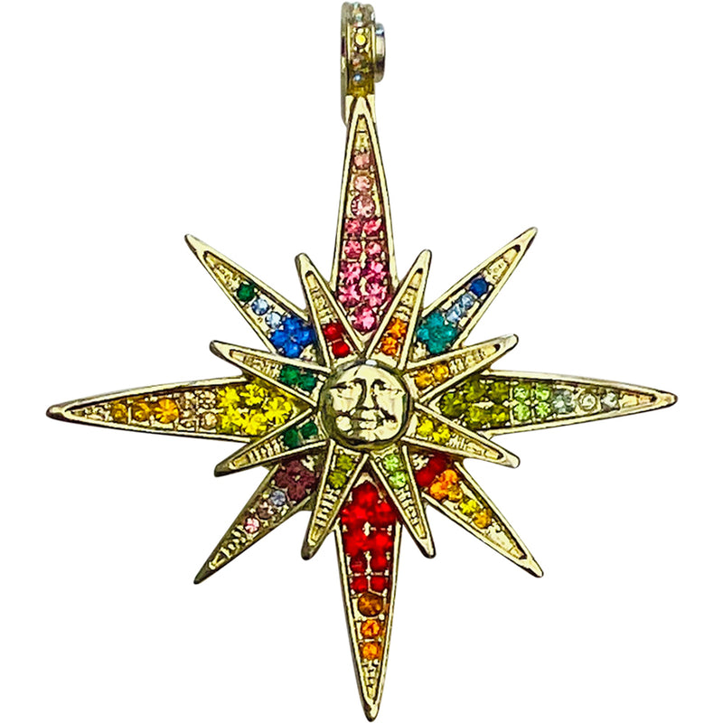 "One Of A Kind" Metallic Seaview Moon Super Star Magnetic Enhancer (Goldtone/Multi)