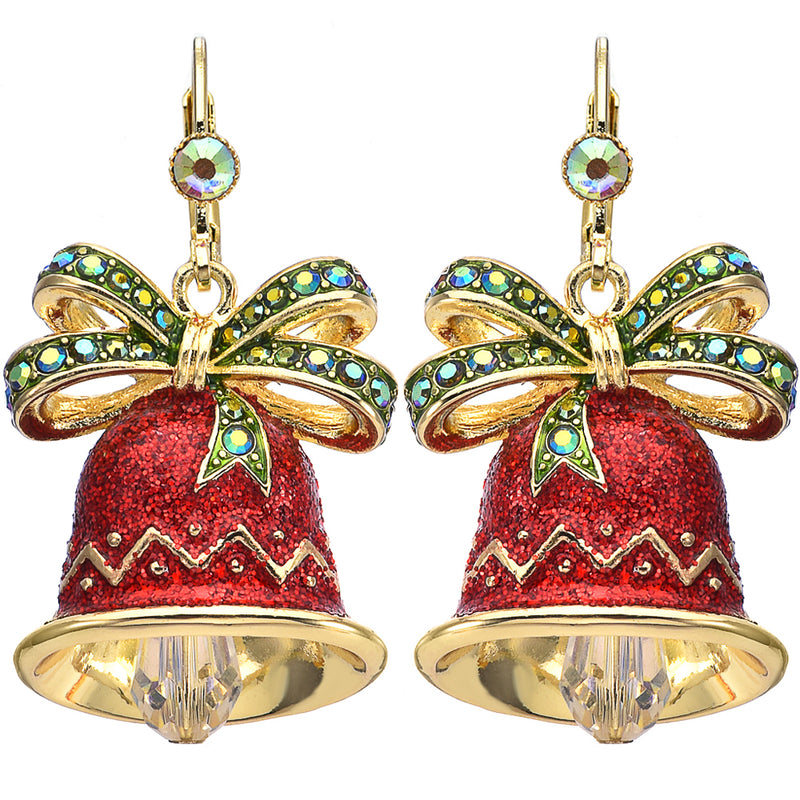 When A Bell Rings An Angel Gets Its Wings Leverback Earrings (Goldtone)