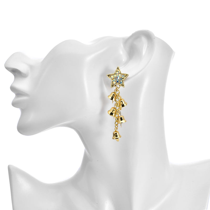 Angel Bells Pierced Earrings (Goldtone)