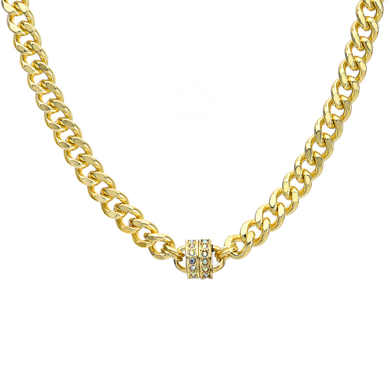 Rock Me Magnetic Interchangeable Necklace (Goldtone)