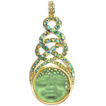 Celtic Goddess Illusion Seaview Moon Magnetic Enhancer (Goldtone/Irish Mist)