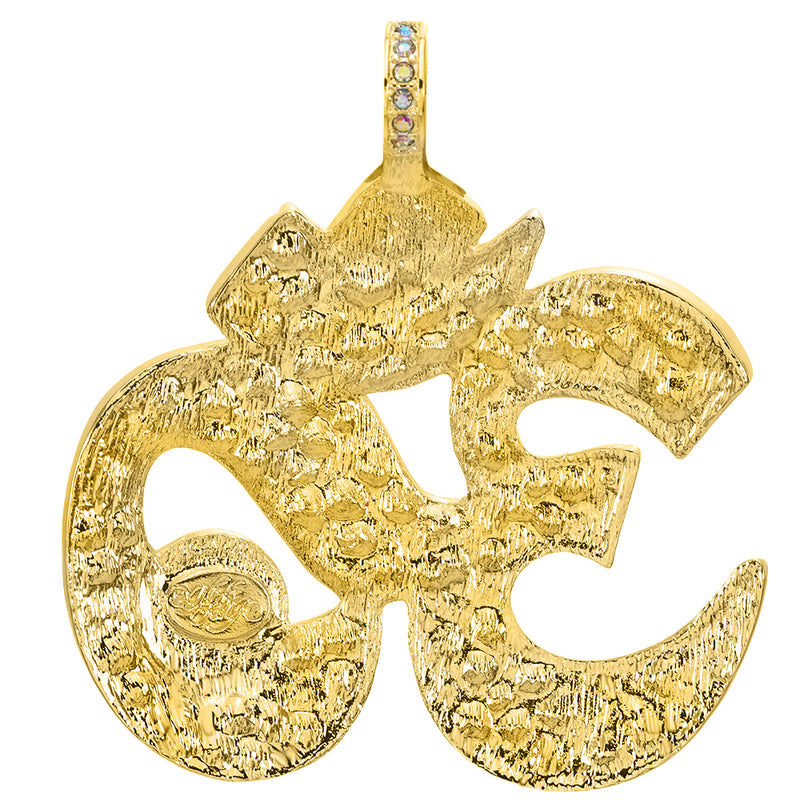 Goddess Seaview Moon "OM" Magnetic Enhancer (Goldtone)