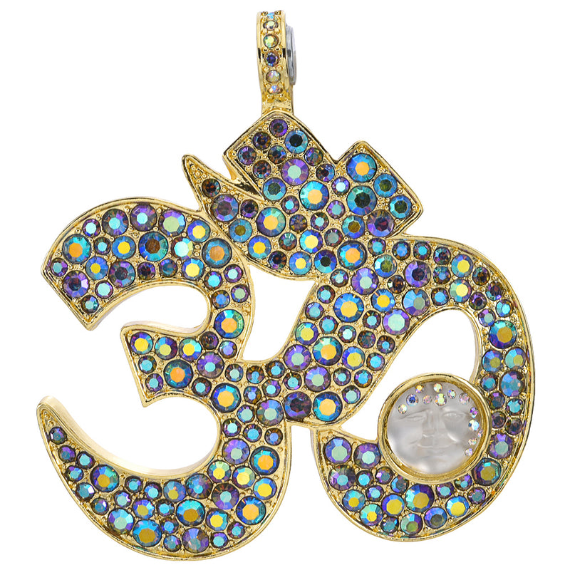 Goddess Seaview Moon "OM" Magnetic Enhancer (Goldtone)