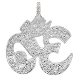 Goddess Seaview Moon "OM" Magnetic Enhancer (Sterling Silvertone)