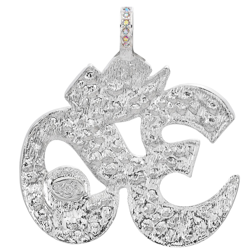 Goddess Seaview Moon "OM" Magnetic Enhancer (Sterling Silvertone)