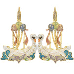 Ship Of Dreams Leverback Earrings (Goldtone)