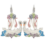 Ship Of Dreams Leverback Earrings (Sterling Silvertone)
