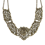 Couture Vampire Medusa Serpent Necklace (Brass Ox)