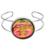 Venus Mystic Seaview Moon 35mm Cuff Bracelet (Sterling Silvertone/Mystic Iridis)