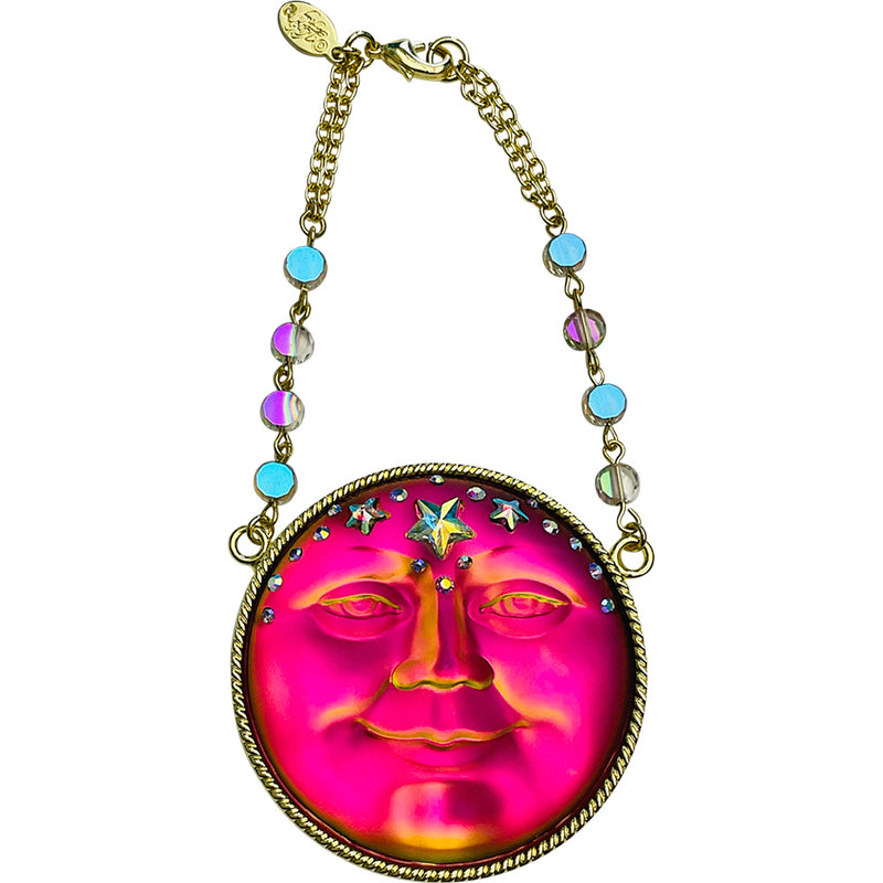 "One Of A Kind" Mystic Venus Seaview Moon Rear View Ornament (Goldtone/Mystic Iridis)