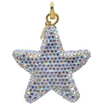 Crystalized Petite Star Open Ring Charm (Goldtone)