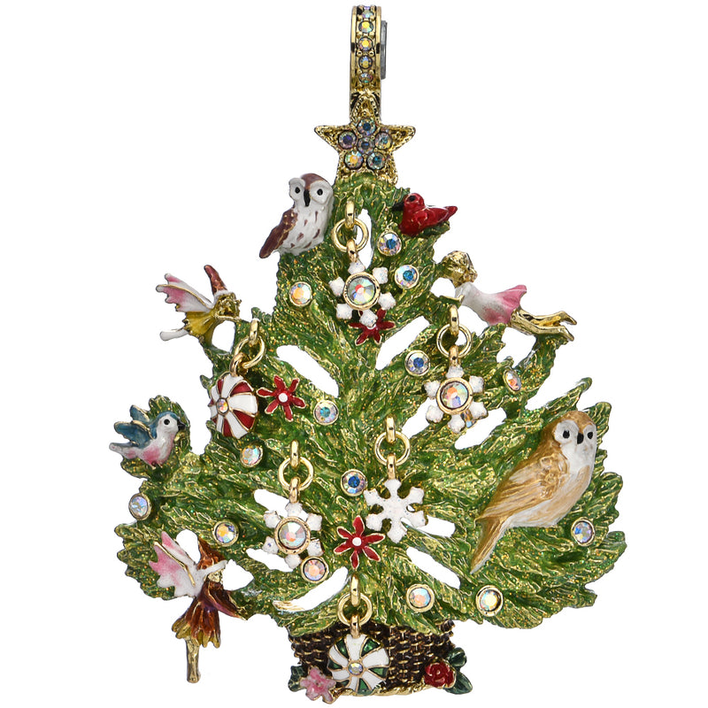 Fairyland Owl Christmas Tree Magnetic Enhancer (Goldtone)