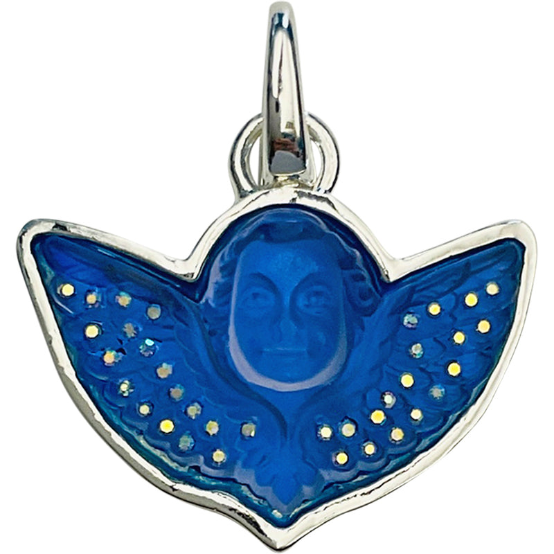 "One Of A Kind" Goddess Angel Open Ring Charm (Sterling Silvertone)
