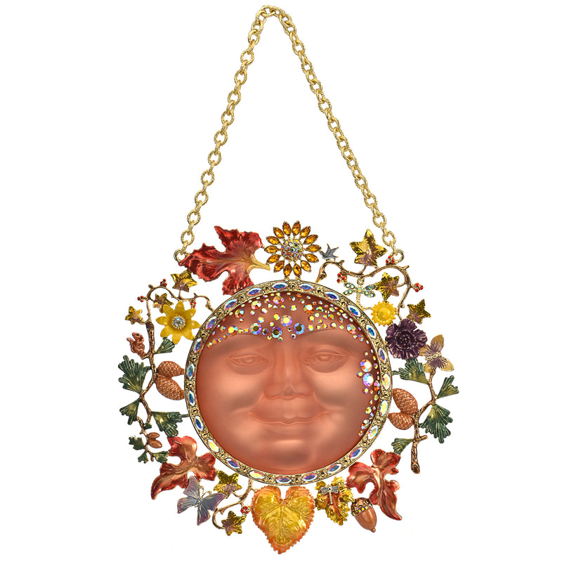Goddess Seaview Moon Festival Of Fall Magic Ornament (Goldtone)