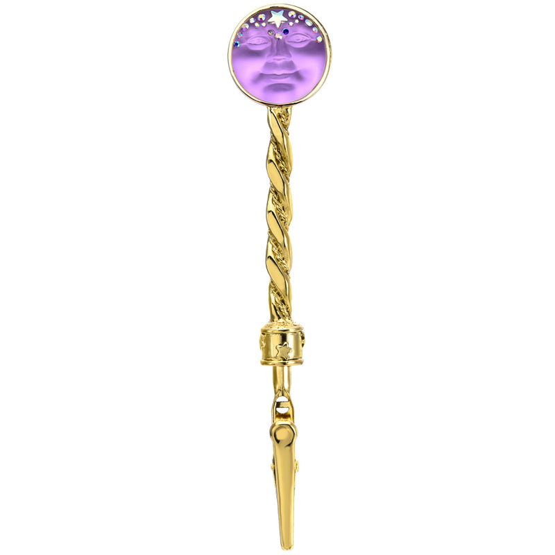 Illusion Seaview Moon Bracelet Buddy (Goldtone/Violet)