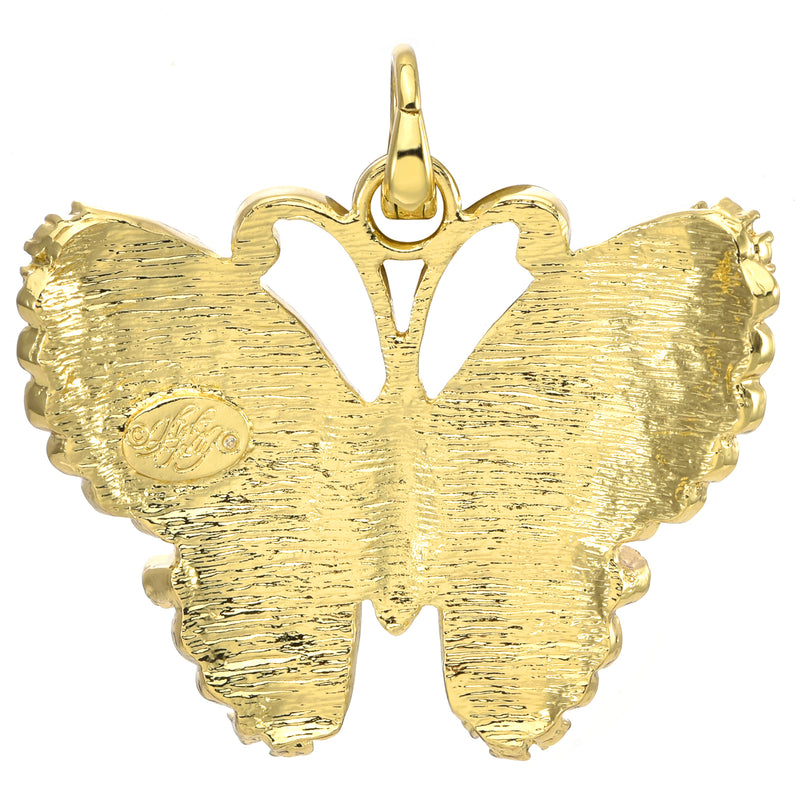 Fantasia Butterfly Open Ring Charm (Goldtone)